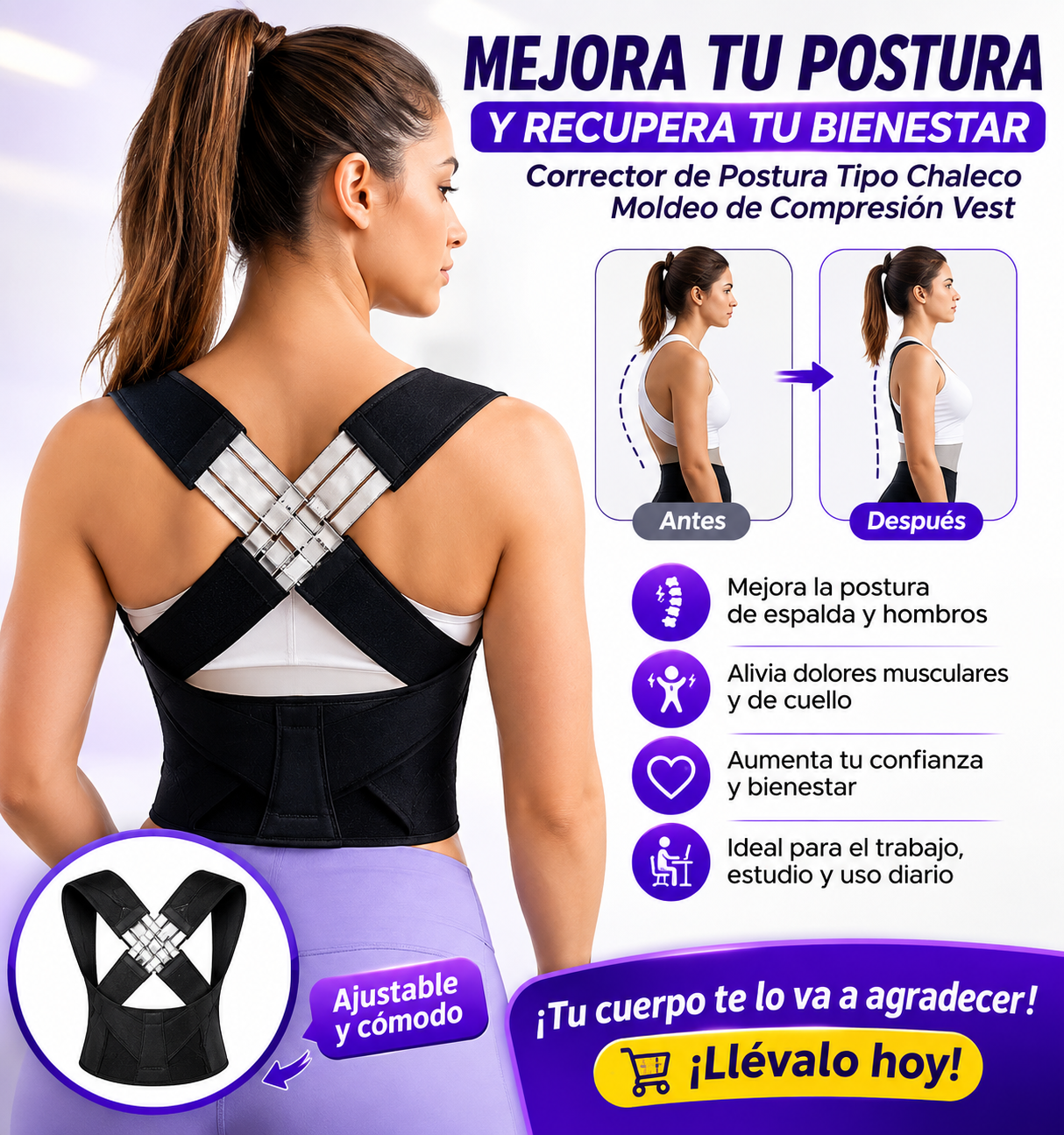 CHALECO CORRECTOR DE POSTURA