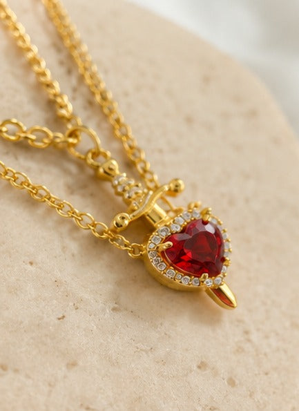 COLLAR DORADO DE CORAZON